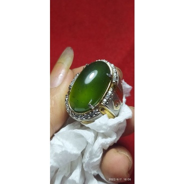 serpentine ijo botol Aceh kristal