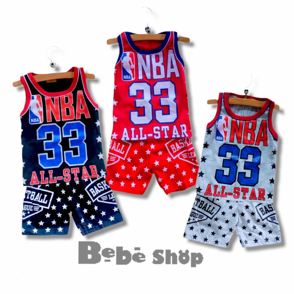 Setelan Baju Basket Anak Usia 0 Sampai 7 Tahun