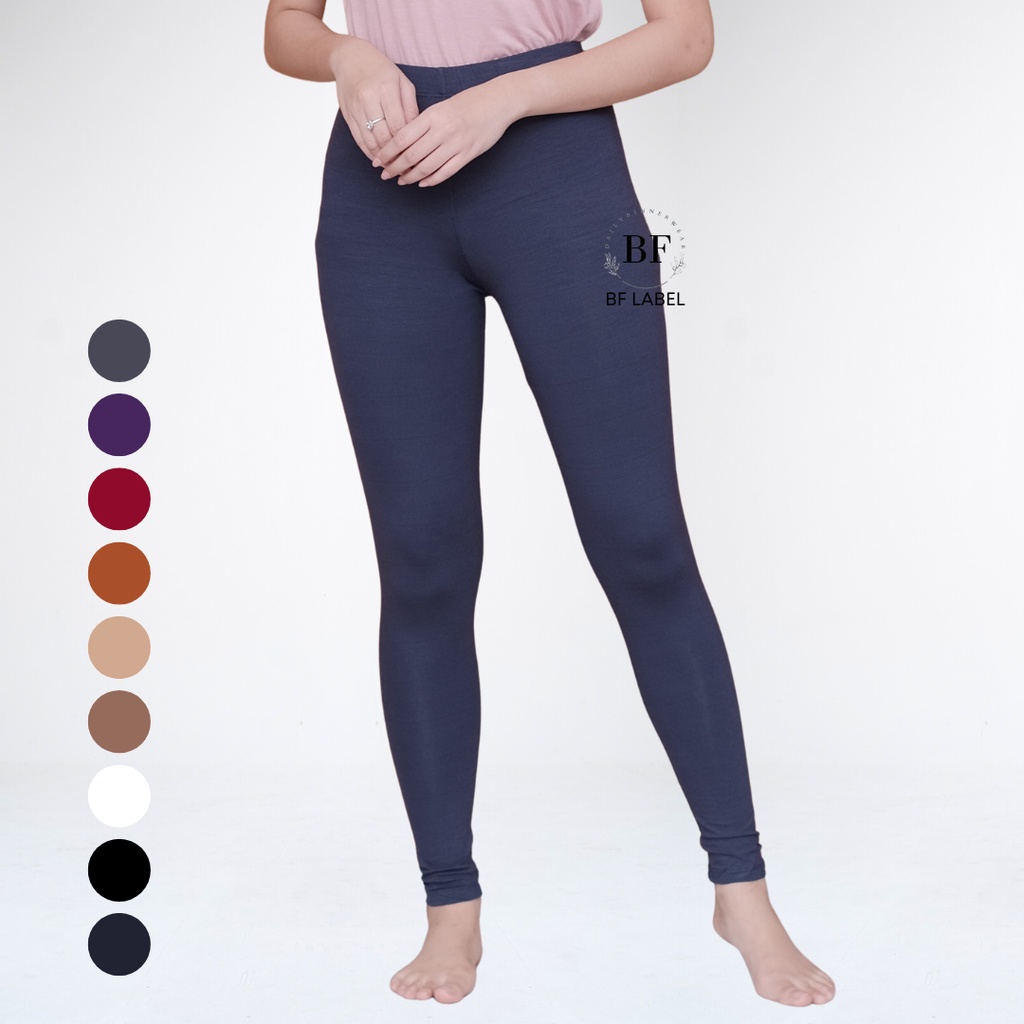 BF Label - Legging Polos | Rayon Premium | Innerwear Adem murah