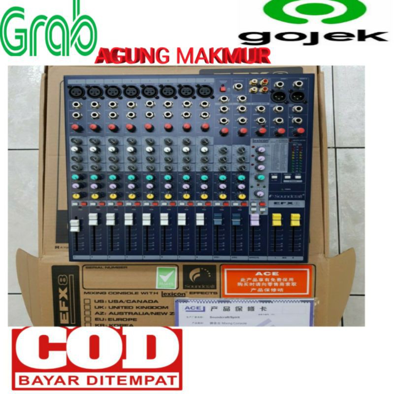 Mixer Soundcraft EFX 8 ( 8 Channel )