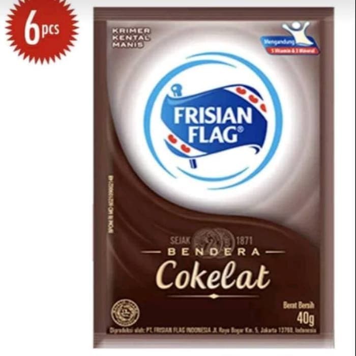 

Susu Kental Manis Frisian Flag Coklat 40gr isi 6 Shaset
