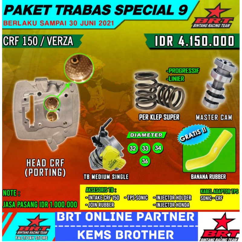 PAKET BRT CRF TRABAS SPECIAL 9