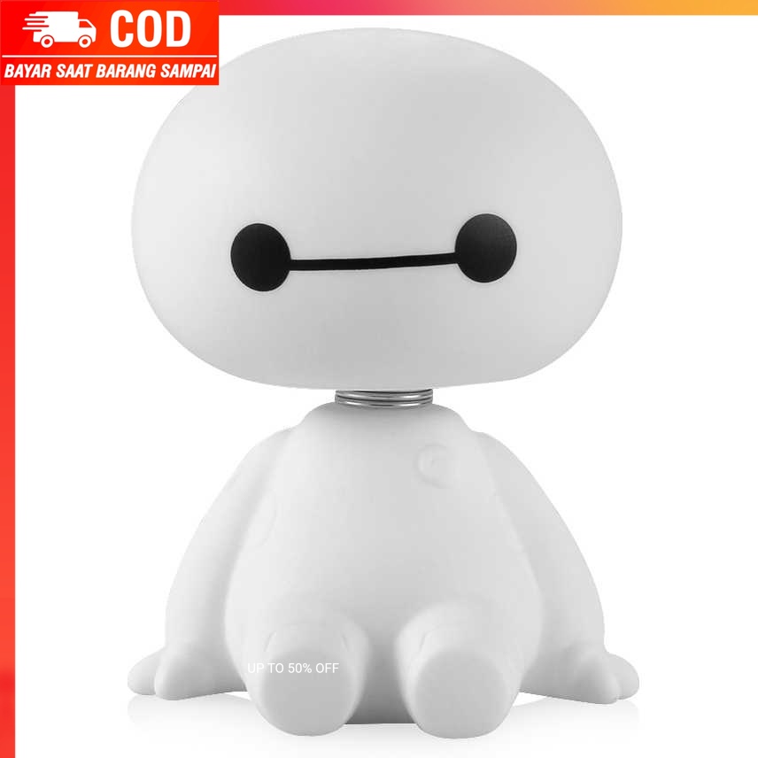 (100% BARANG ORI) Baymax Shaking Head Ornament Aksesoris Mobil - 0805B