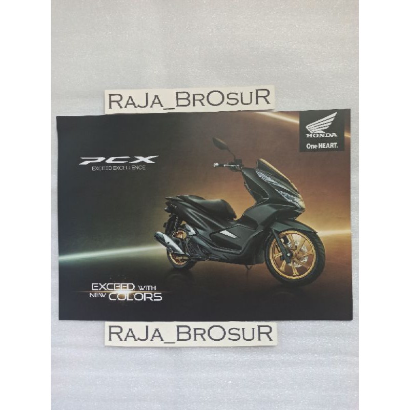 Poster brosur Honda PCX timbal balik