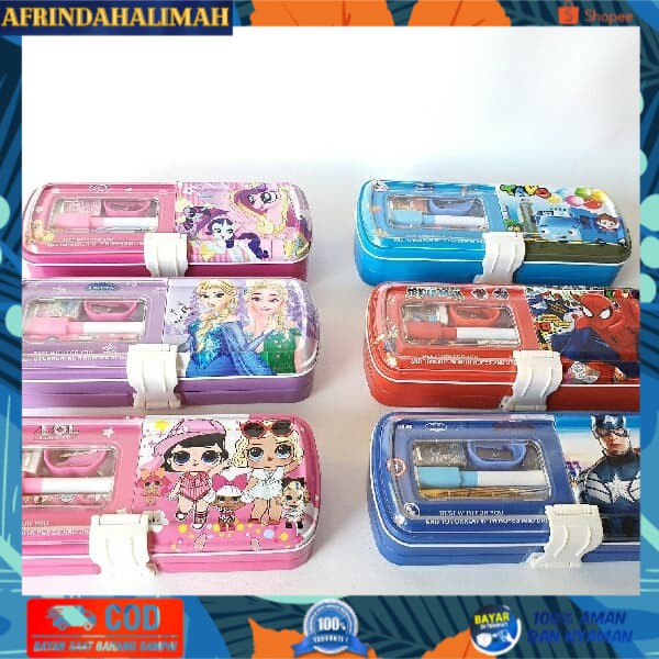 

{TERBARU} Stationery Set Import 6 in 1 Tingkat 3 Paket Alat Tulis Sekolah Anak
