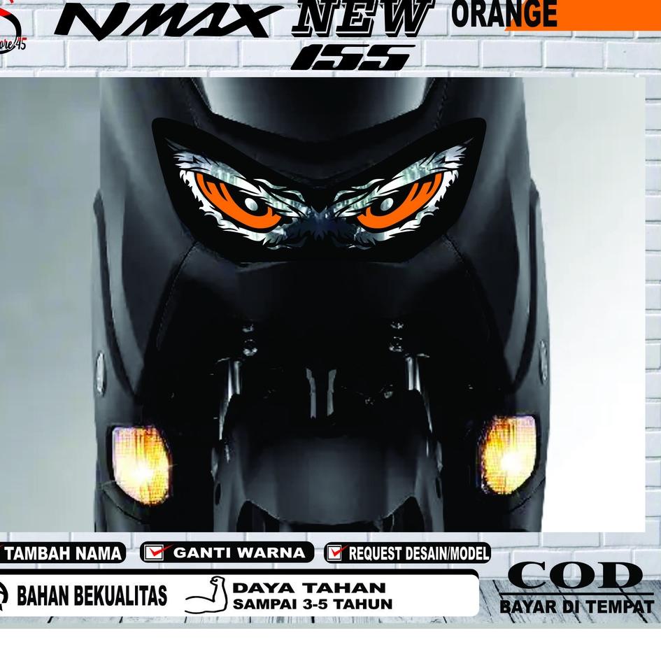 Cutting Sticker Mata Elang Lampu Nmax New, Stiker Variasi Lampu Yamaha nmax New ( Nmax New Tahun 202