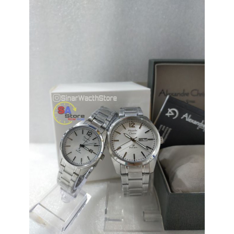 (Bisa satuan) Alexandre Christie 1012MD / LD Jam tangan Couple / AC 1012 MD / LD
