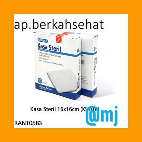 ORIGINAL Kasa Steril 16x16cm Onemed / Gauze Swab Steril Kassa One Med / BOX