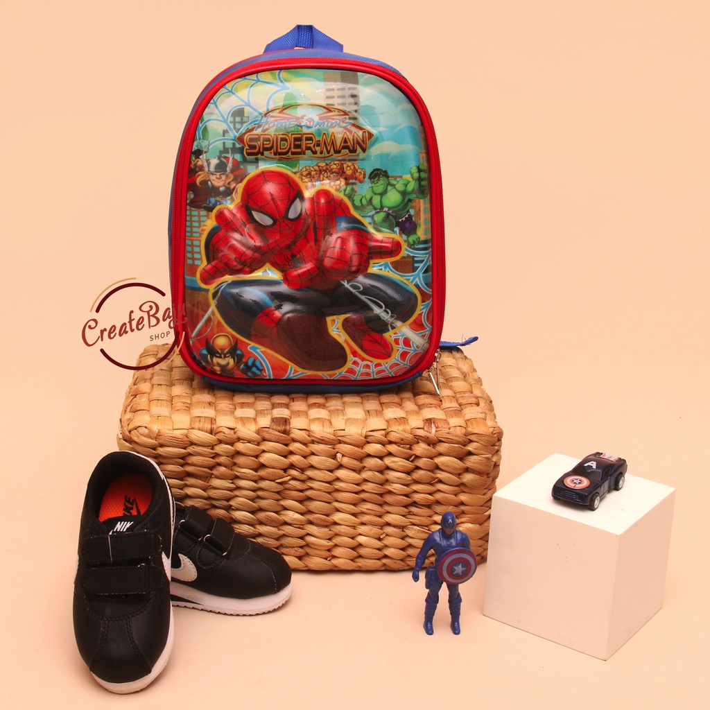 TAS RANSEL ANAK BATOK MOTIF SPIDERMAN HOMECOMING TAS ANAK SEKOLAH TAS PAUD