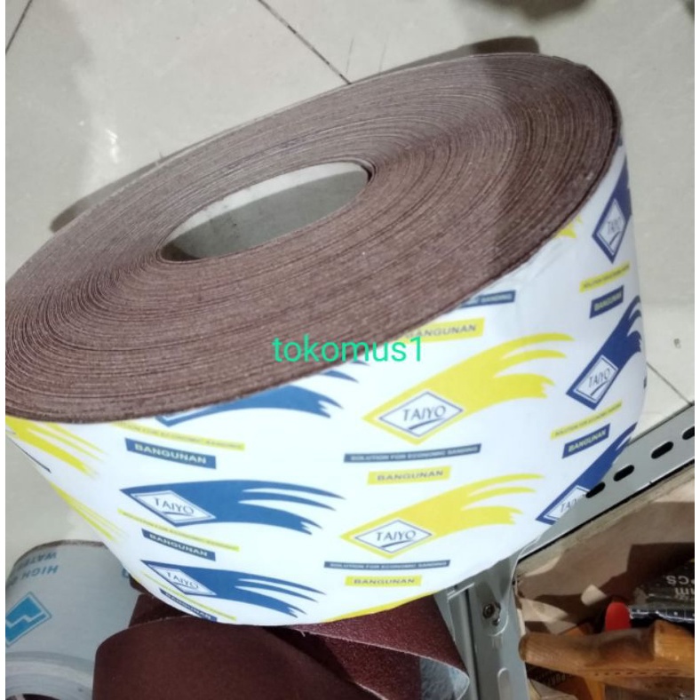 AMPLAS ROLL METERAN TAIYO BANGUNAN NO 80,100,120,150,180,240,320 PER METER- TAIYO