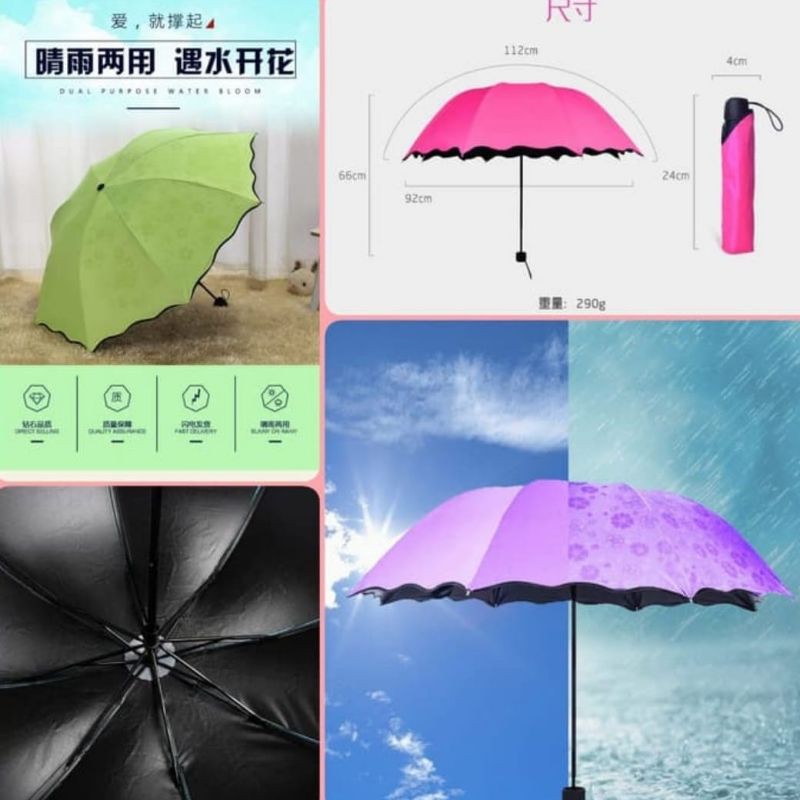 Payung Lipat Ajaib Magic Umbrella 3D Anti UV