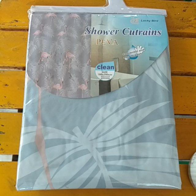Shower Curtain / Tirai Kamar Mandi Peva 180x180 Anti Air