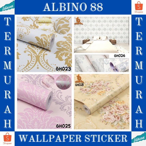 Wallpaper Sticker Dinding 5 M Walpaper Stiker Ruang Tamu Walpeper Tembok Kamar Tidur Motif Batik Elegant