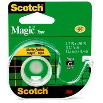 

Scotch Magic Tape CAT 104 uk.1./2in x 450in (12.5 Yd)