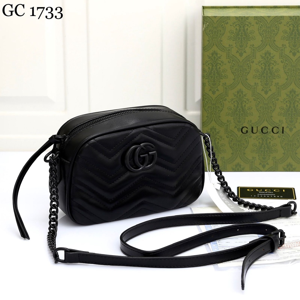 TAS WANITA BATAM IMPORT GUCCI SHOULDER BAG 1733 KWALITAS SEMI ORIGINAL