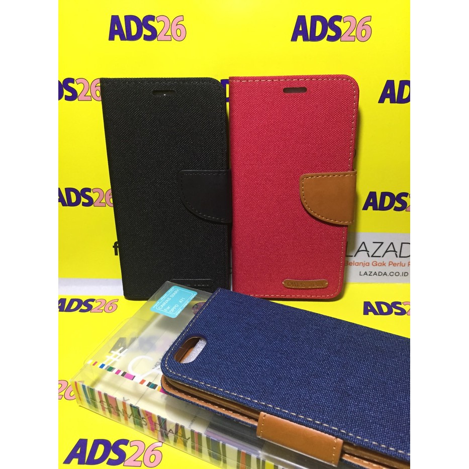 Canvas Diary Case Oppo A71/Dompet Hp/Cover Hp/Original/Flip