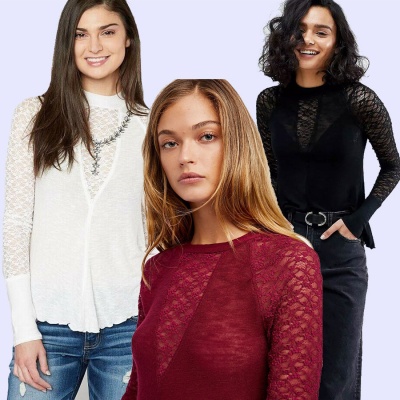 FreePeople FP 2213 NOLIMIT LACE TOP Baju Atasan Blouse Wanita Branded