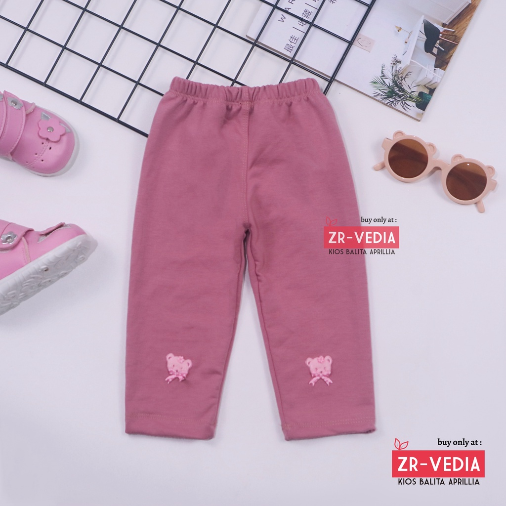 Legging Boneka uk Bayi - 4 Tahun / Premium Pants Polos Panjang Bahan Kaos Anak Perempuan Leging Lejing Laging Tebal