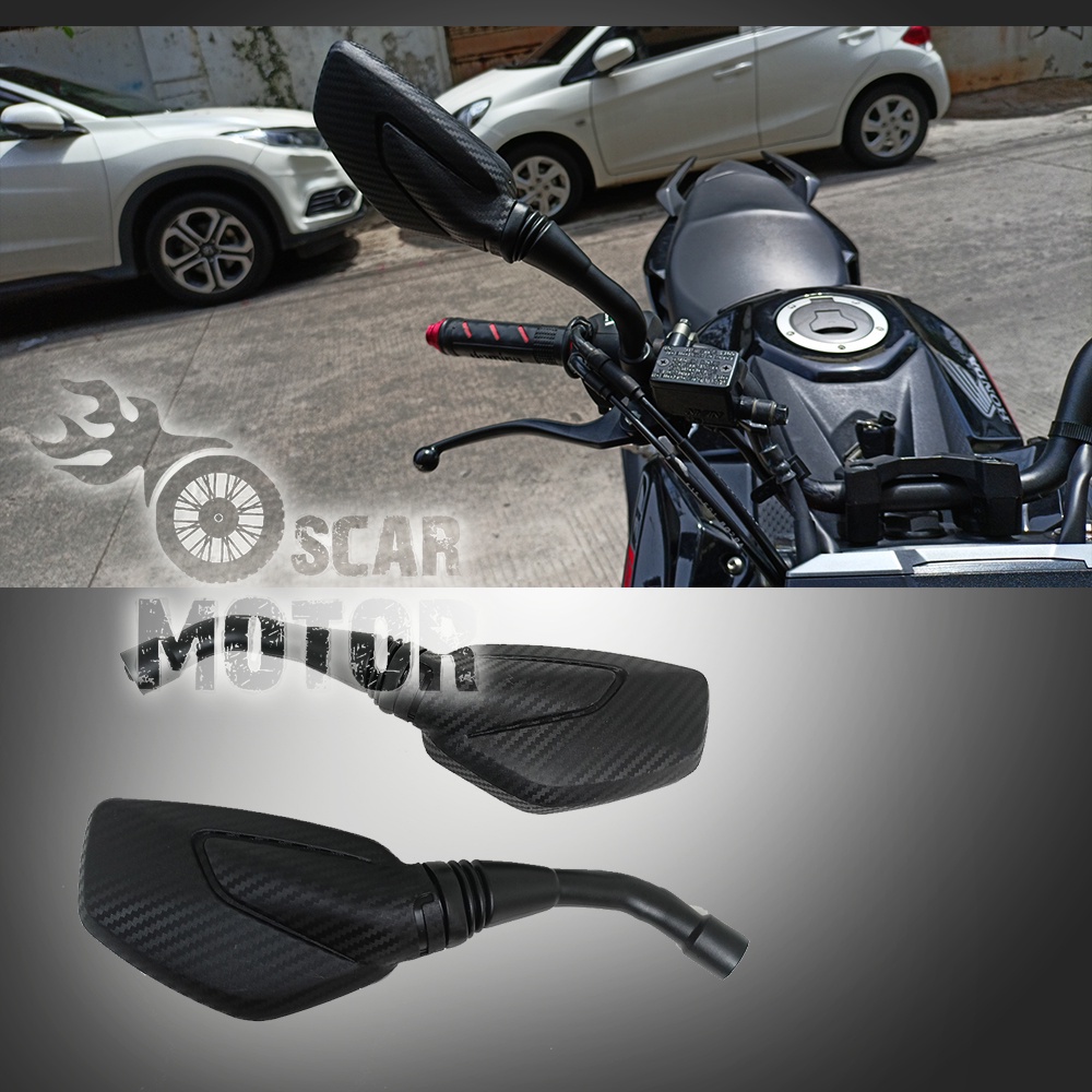 MOTORCYCLE MIRROR HIGH END NEW CLICK VARIO YAMAHA HONDA UNIVERSAL NEW motor