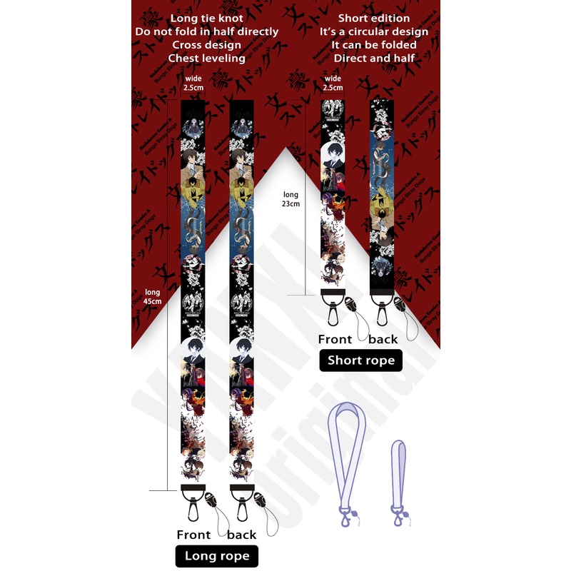 Tali lanyard Panjang Dapat Dilepas Untuk Handphone