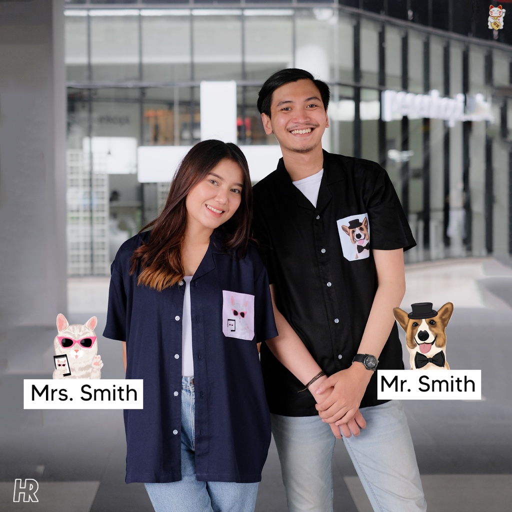 Kemeja Bowling - Mr Smith &amp; Mrs. Smith