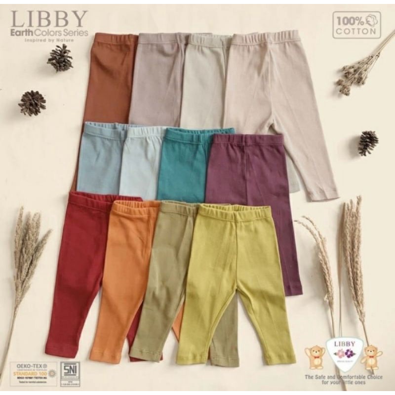 Libby Earth Colors Legging/Celana Legging Bayi Anak Libby