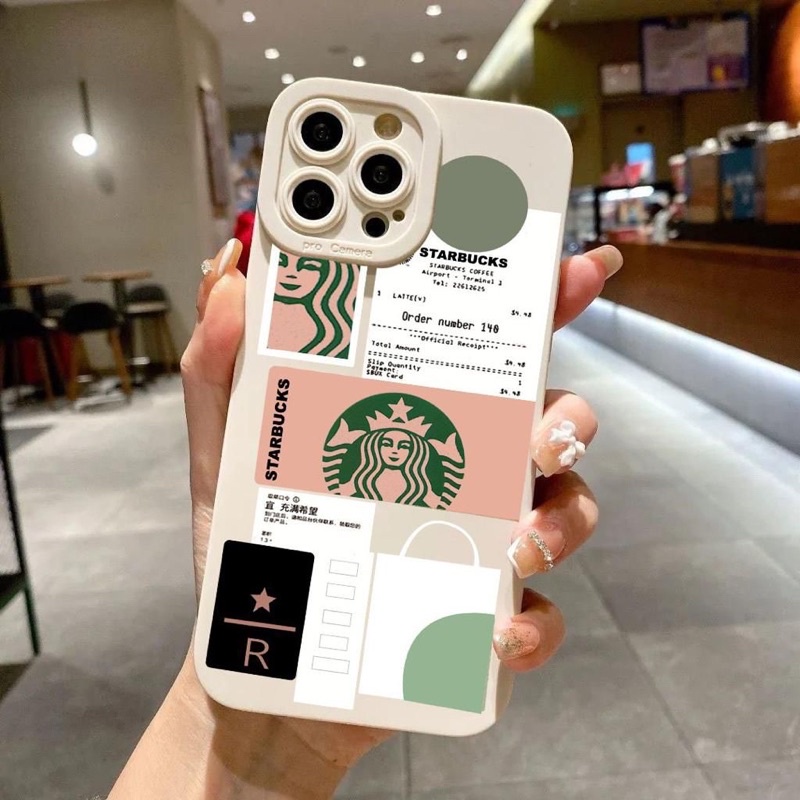 SOFTCASE MOTIF STARBUCK IPHONE 7 PLUS 8 PLUS X XS XR XS MAX - UA