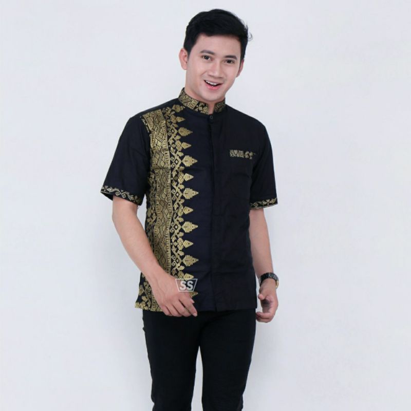 Baju Koko Kombinasi Batik Size M, L, XL ( ORIGINAL )