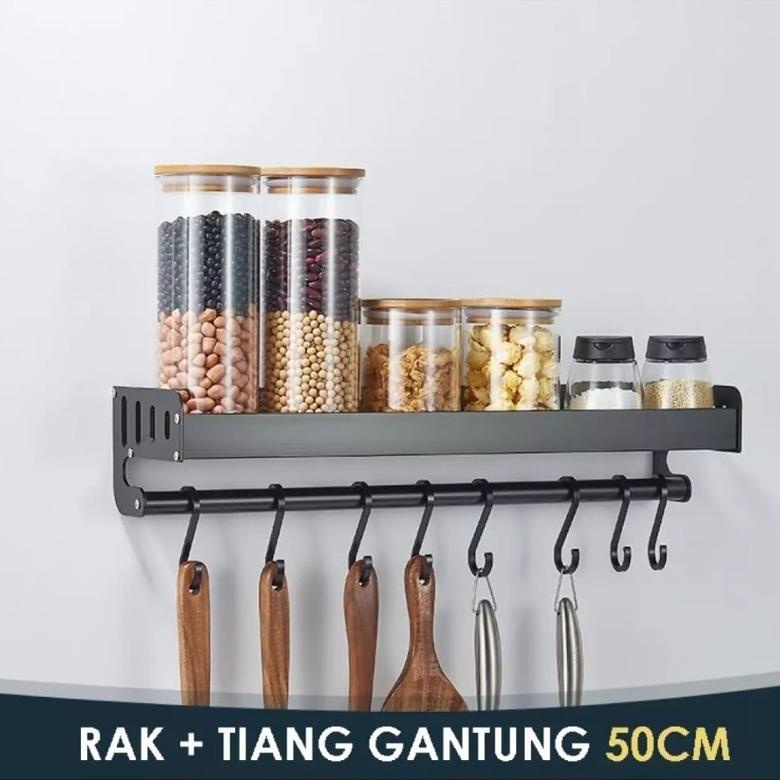 [RAK BUMBU DINDING BESI] RAK BUMBU DINDING DAPUR RAK PENYIMPANAN BUMBU DAPUR REMPAH MULTIFUNGSI RAK 