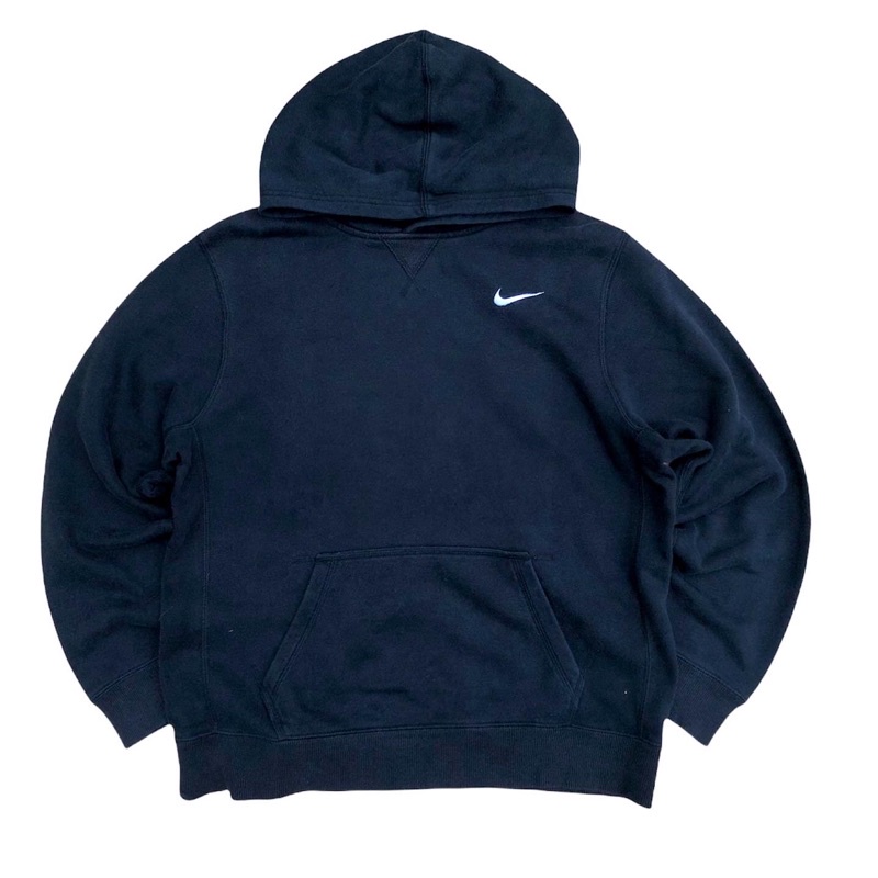 Hoodie nike small swoosh black | SECOND BRANDED