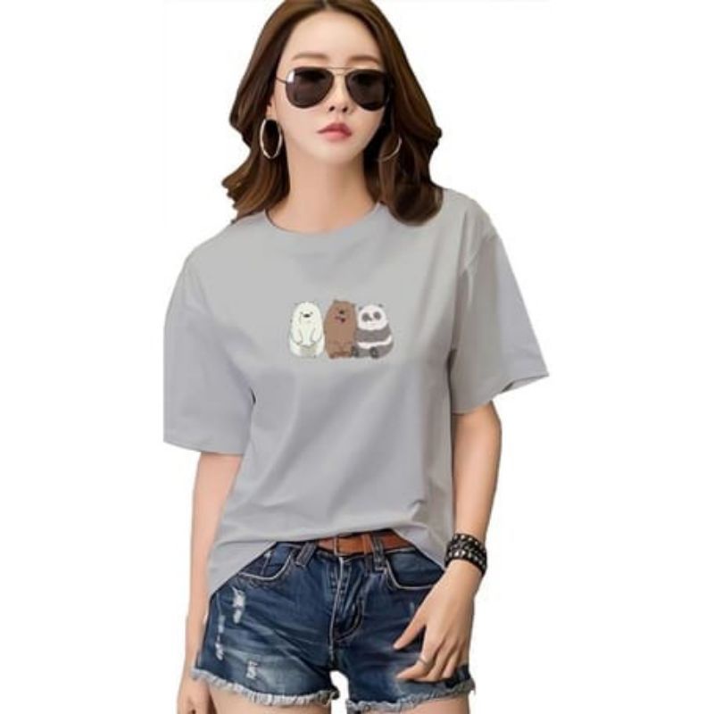 XOS - KAOS DISTRO 3BEARS UNISEX COTTON COMBED 24S / KAOS POLOS TERBARU / KAOS LENGAN PENDEK KEKINIAN / KAOS TRANDING / KAOS MURAH / FLASHSALE / SHOPEEFEED / FASHION UNISEX / RACUN SHOPEE / BAJU PROMO TERBARU