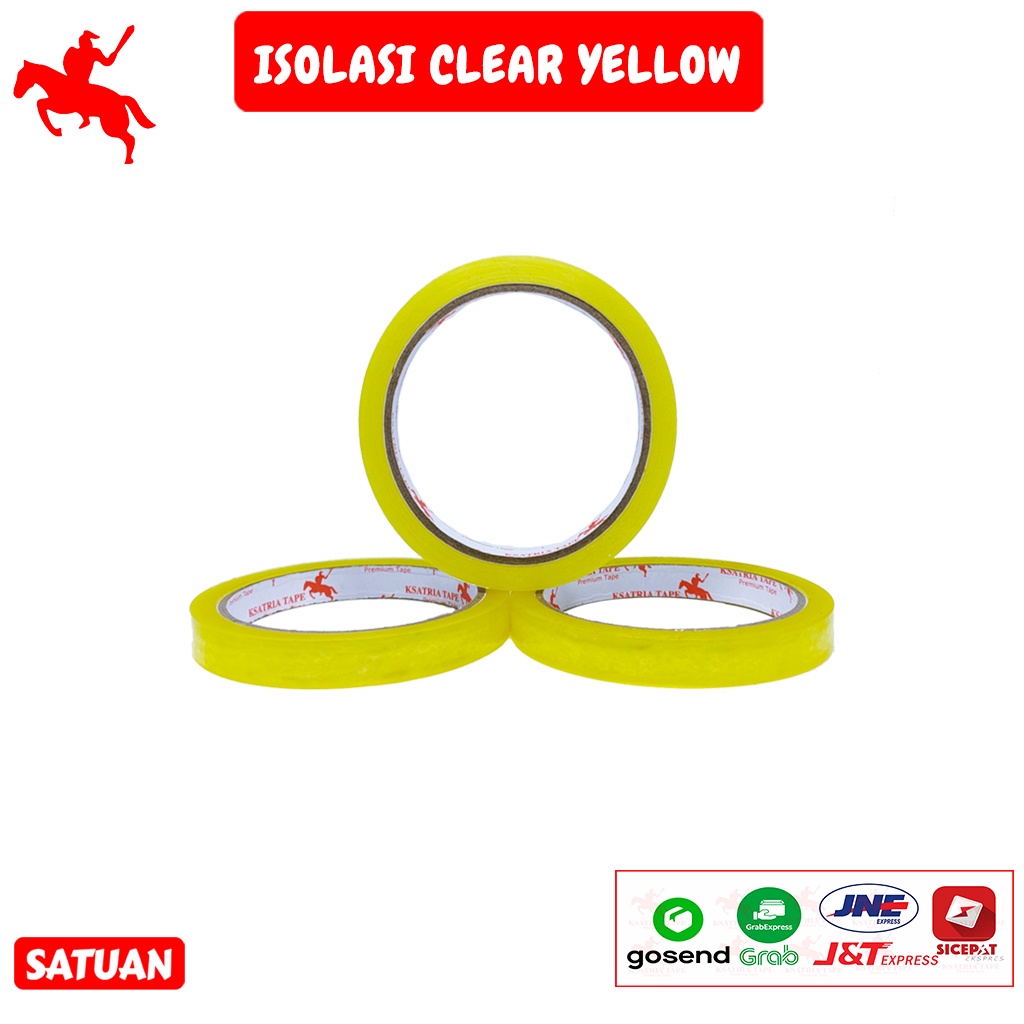 

Lakban OPP Tape / Lakban Clear Yellow KSATRIA Tape 12MM,24MM,48MM