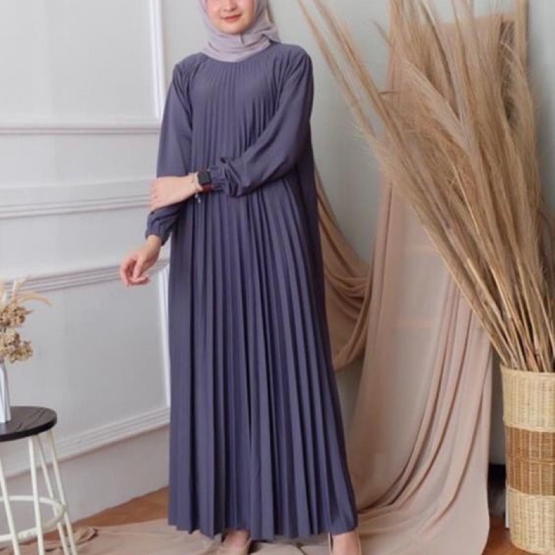 (280) GAMIS PLISKET PAYUNG // MAXY DRESS PLISKET PREMIUM