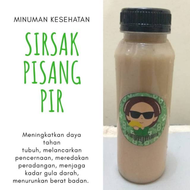 

Cold Pressed Juice: Sirsak, Pisang, Pir