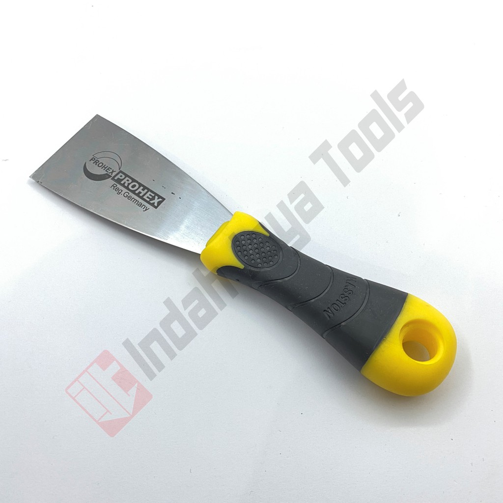 HASSTON PROHEX 2060-014 Kape Scrapper 2 Inch - Skrap Gagang Karet Kapi Cat Stainless