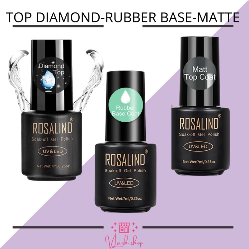 ROSALIND 7 ML - TOP COAT BASE COAT TO MATTE