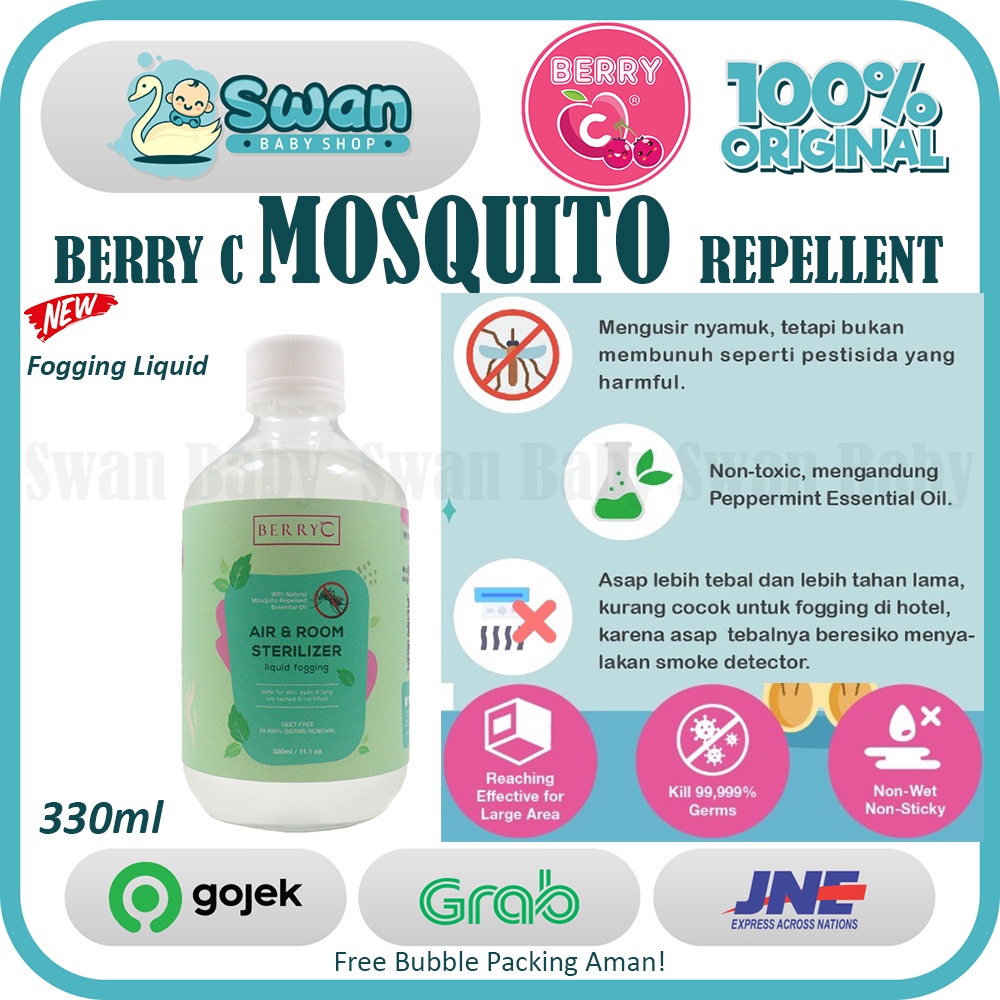 BerryC Liquid Fogging (Mosquito Repellent) 330ml With Peppermint Oil