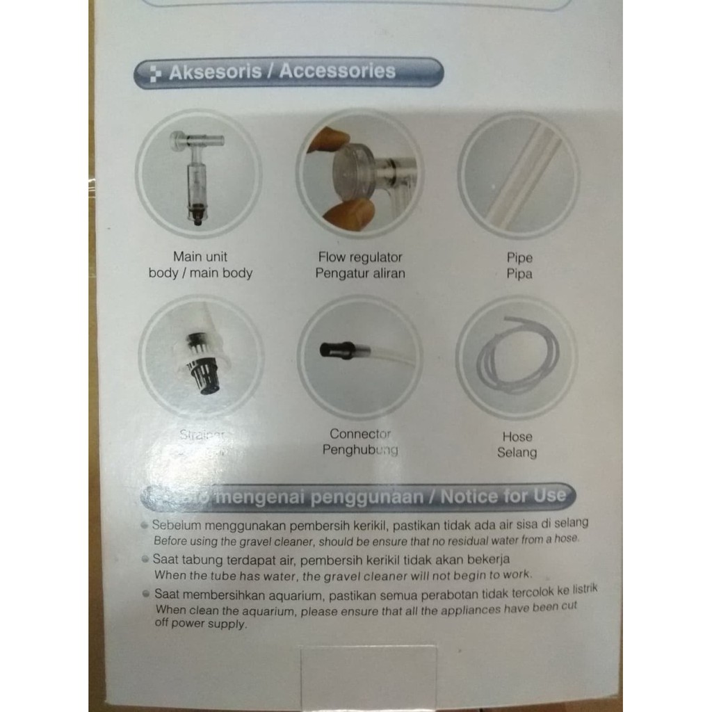 Aquarium Gravel Cleaner / Penyedot Air Aquarium / Pembersih Aquarium Manual