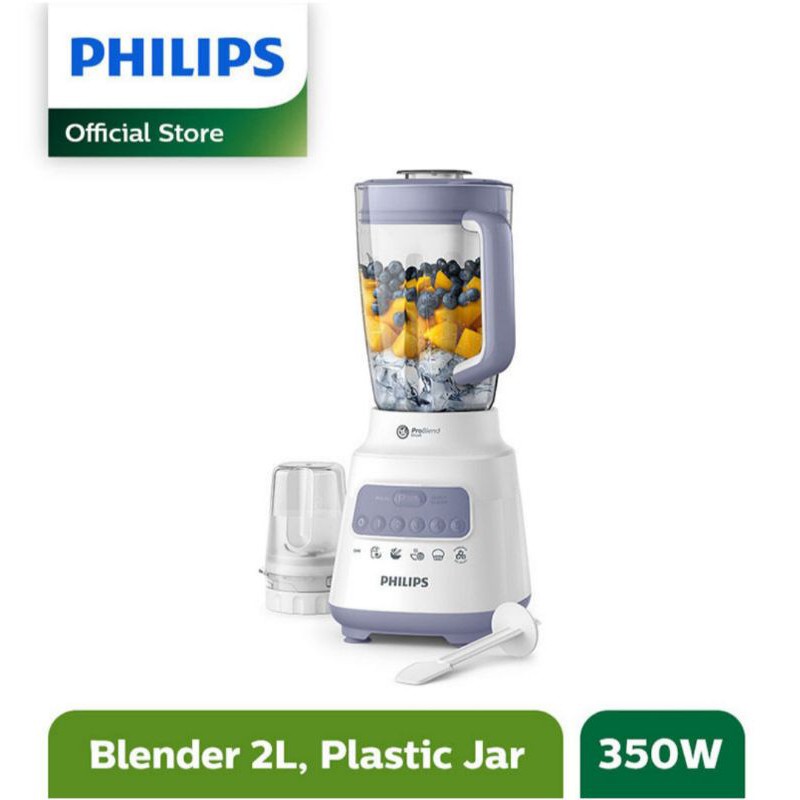 Blender Philips HR2221 Gelas Plastik Jar Kapasitas 2 Liter GARANSI RESMI