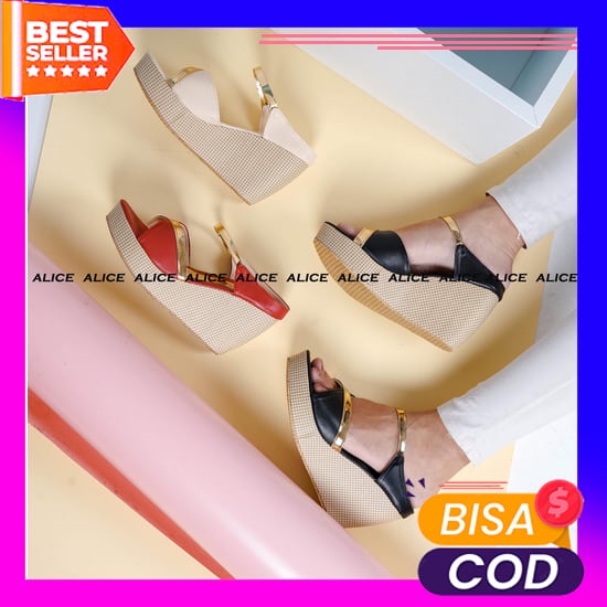 Hot Sale Sendal Wanita Wedges Sandal Casual Bkk23 # Sandal Sendal Wanita Cewek Wedges Korea Import S