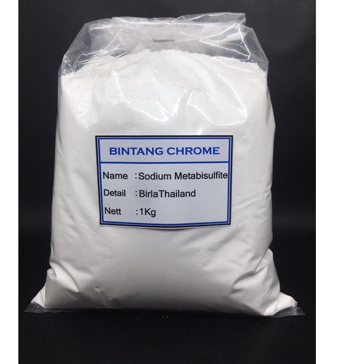 

Grosir PRNRW Sodium Metabisulphite 1 kg / SMB Sodium Metabisulfit / Metabisulfite 1 Kg 72 Best Produ