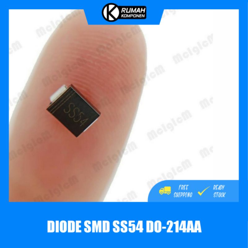 SMD Dioda SS54 5A 40V Dioda Schottky Barrier 5 A 40 V DO-214AC SMA