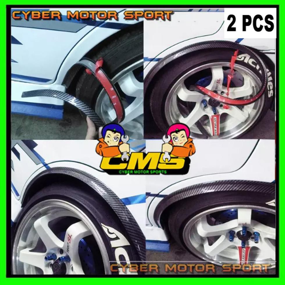 E0919 Lips Fender Motif Carbon Universal. Lips Spakbor Mobil. List Fender Motif Carbon. Car Fender