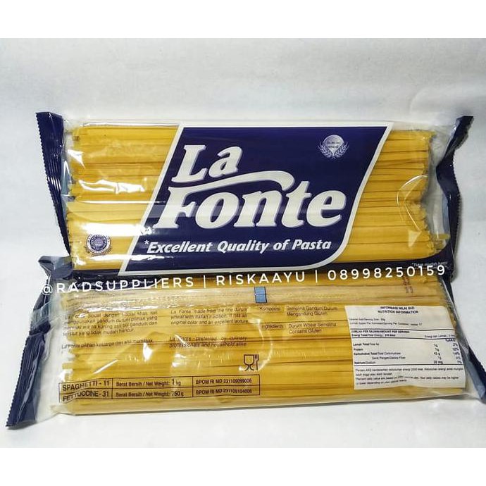 

BEST SELLER La Fonte Fettucini 750gram, La Fonte Fettucine 750gram, Best Seller.. MN168