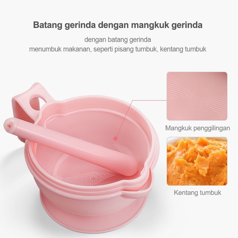 Baby food maker MPASI Set 10  in mangkuk gerinda (B168)