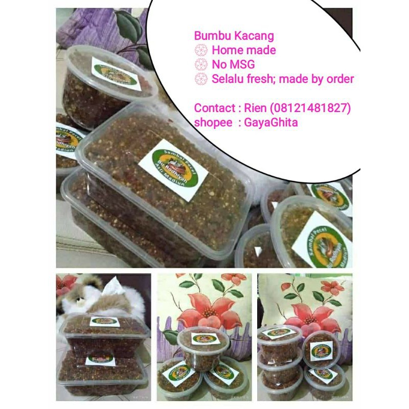 

Bumbu kacang homemade 250gr