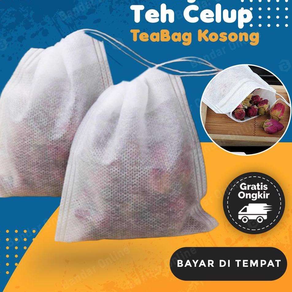 

➲m6 Kantong Teh Celup Kosong 100 Pcs Teabag ✼ ★