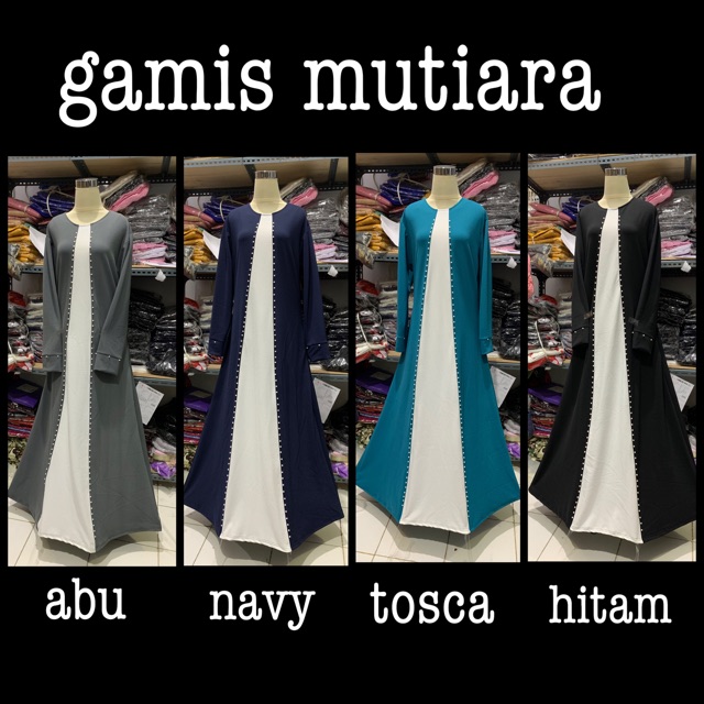  GAMIS  MUTIARA KULIT JERUK JUMBO UKURAN  BESAR XXL  XXXL 