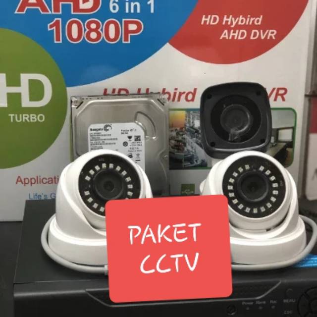 PAKET CCTV 720P 3MP 3 KAMERA CCTV DVR 4 CH 4 CHANNEL CAMERA 3MP FULL HD BISA DI LIHAT ANDROID