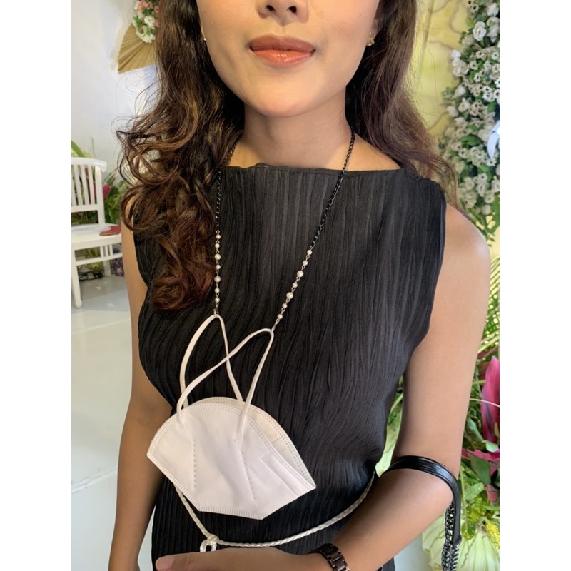 rantai masker tali masker mutiara